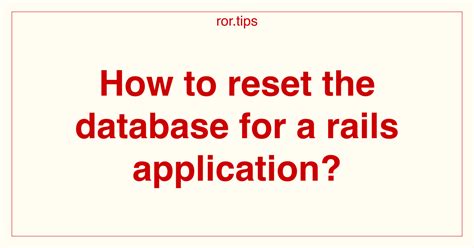 rails don't drop test database with development|ruby on rails database reset.